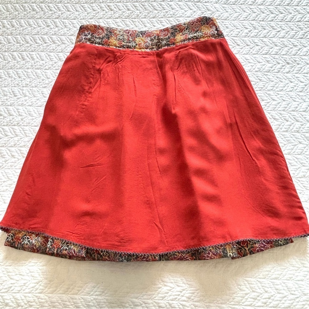 Anthropologie MAEVE Rosie Pleated Brocade Skirt Size XS - Picture 9 of 15